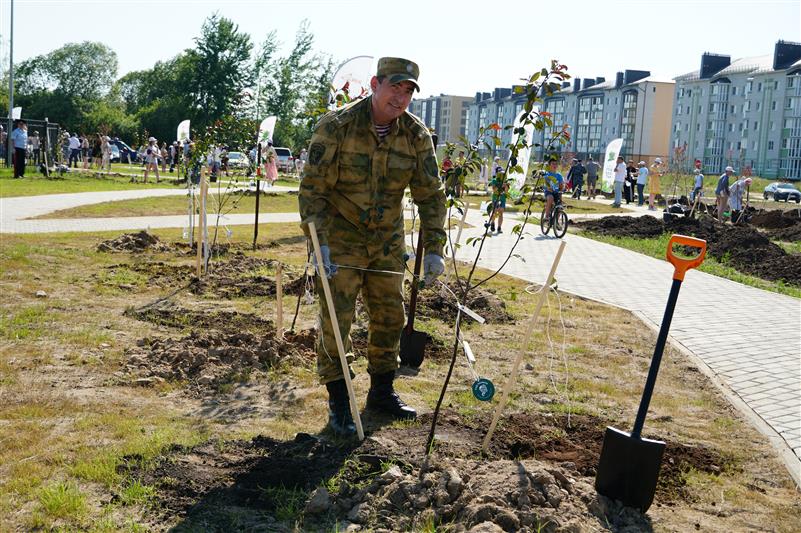 Новгородские росгвардейцы приняли участие в международной акции «Сад памяти»