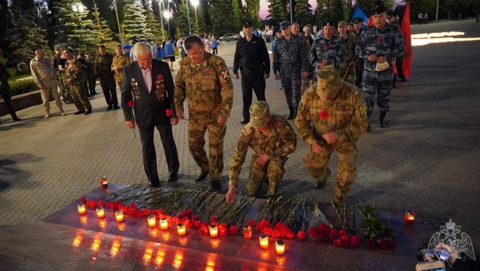 В Приволжье росгвардейцы приняли участие в акции «Свеча памяти»
