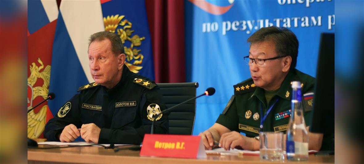 Генерал армии Виктор Золотов провел выездное межведомственное совещание по вопросам укрепления воинской дисциплины и правопорядка в войсках национальной гвардии