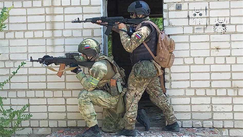 Росгвардейцы выполнили задачи тактического эпизода учения «Заслон - 2021» в Волгограде