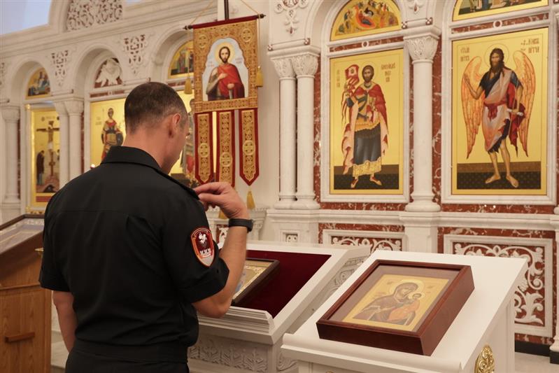 В главном храме Росгвардии состоялось праздничное богослужение (видео)