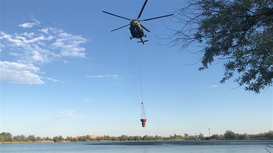 АВИАЦИЯ РОСГВАРДИИ ПРИНИМАЕТ УЧАСТИЕ В ЛИКВИДАЦИИ ЛЕСНЫХ ПОЖАРОВ