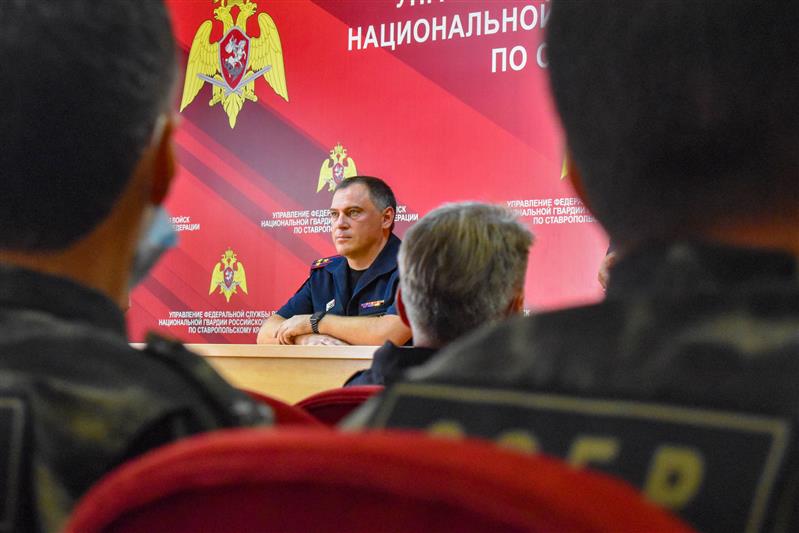 На Ставрополье награждены сотрудники СОБР Росгвардии