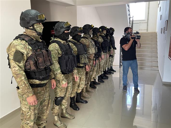 Журналисты Ингушетии сняли сюжет о дежурной службе Росгвардии