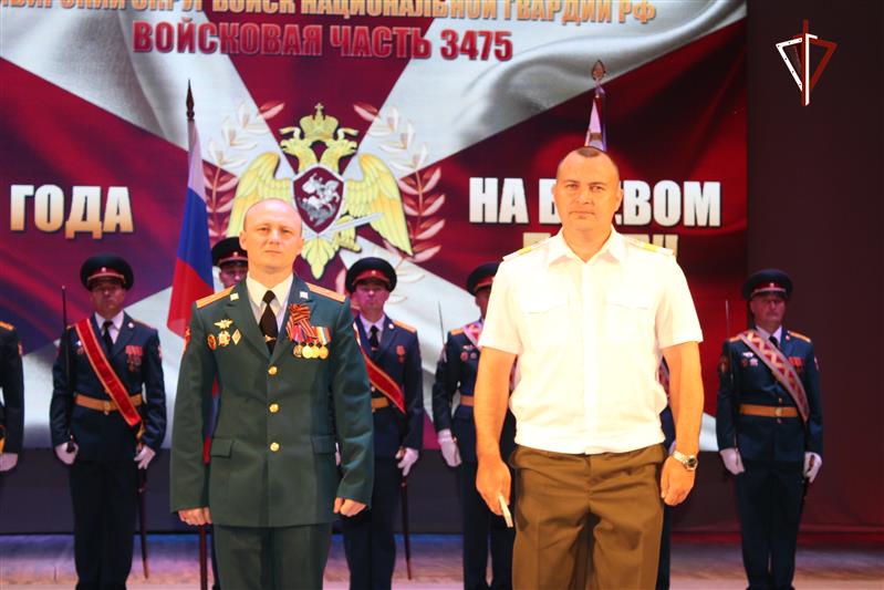Военнослужащие зеленогорского батальона Росгвардии отметили годовщину образования воинской части 