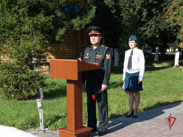 В Северском соединении Росгвардии почтили память погибших при исполнении воинского долга