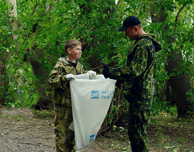 Росгвардейцы поддержали всероссийскую экологическую акцию в Кузбассе