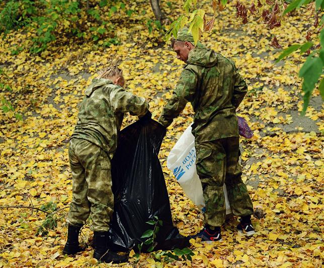 Росгвардейцы поддержали всероссийскую экологическую акцию в Кузбассе