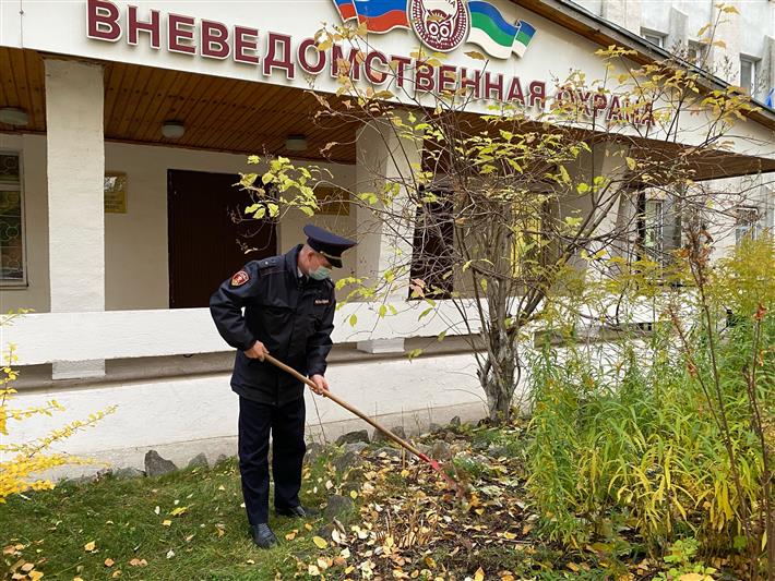 Акцию «Зеленая Россия» поддержали росгвардейцы в Сыктывкаре