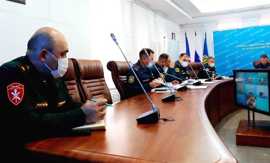 В Астраханской области сотрудники Росгвардии отработали действия при возникновении ЧС
