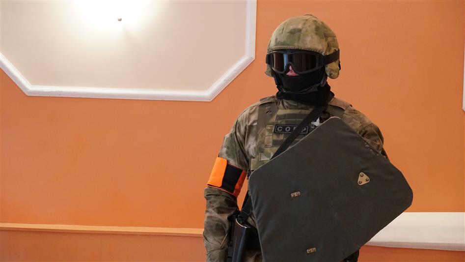 Росгвардейцы приняли участие в межведомственных антитеррористических учениях в Пскове