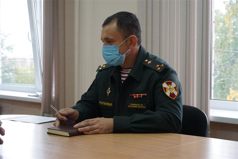 Воспитанники кадетского класса Росгвардии из Карелии пополнят движение «Гвардейская смена» 