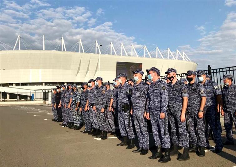Росгвардейцы обеспечили правопорядок на матче Российской Премьер-лиги в Ростове-на-Дону