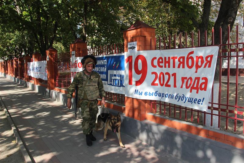 Росгвардия обеспечивает безопасность выборов на Северном Кавказе