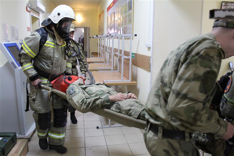 Росгвардейцы приняли участие в межведомственном пожарно-тактическом учении в Севастополе 