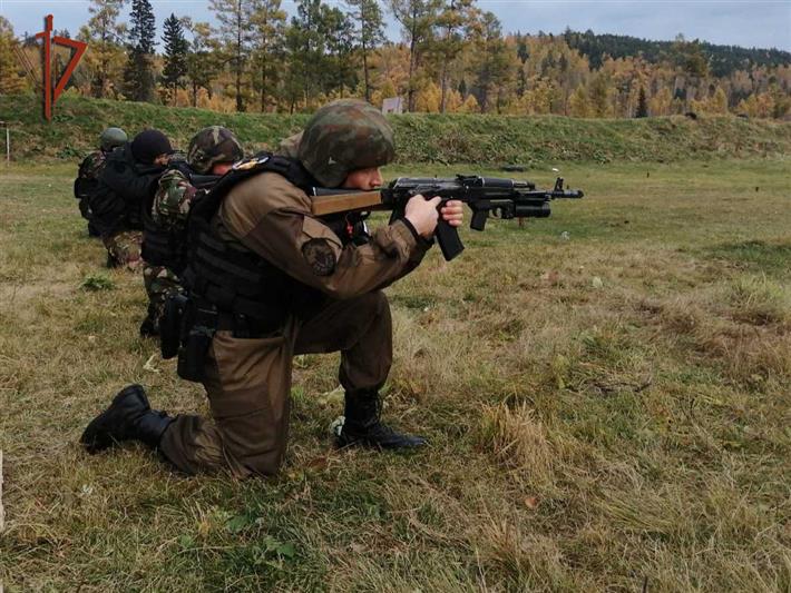 Полевой выход ангарского ОМОН Росгвардии прошел в Иркутской области