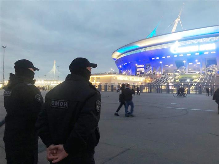 Росгвардия обеспечила безопасность матча Лиги чемпионов УЕФА в Северной столице