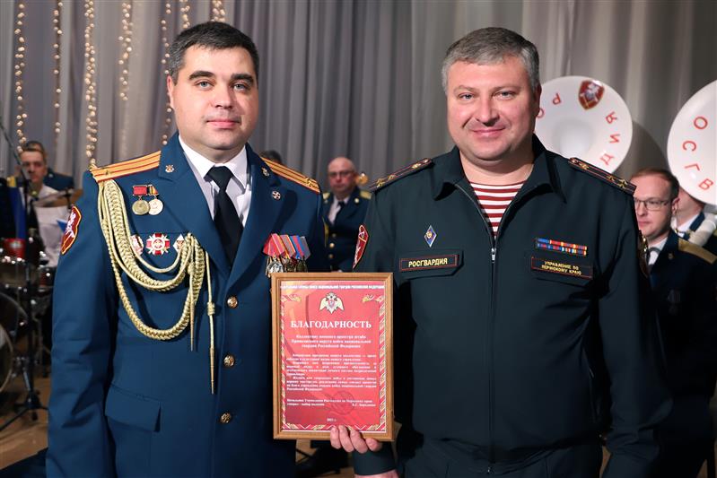 Военный оркестр штаба Приволжского округа Росгвардии дал первый концерт в Перми