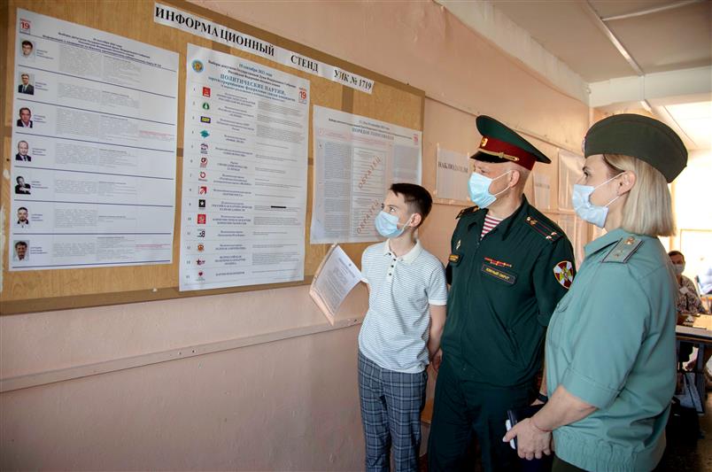 Росгвардия обеспечивает безопасность проведения выборов на юге России