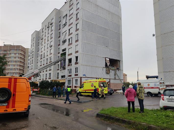 Росгвардия содействует экстренным службам на месте взрыва в Ногинске