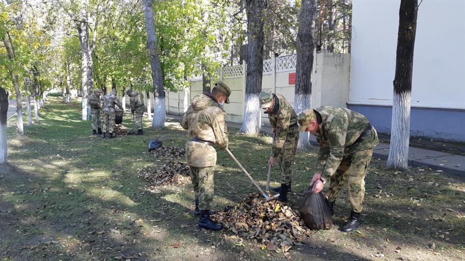 Акцию «Зеленая Россия» поддержали росгвардейцы в Ангарске