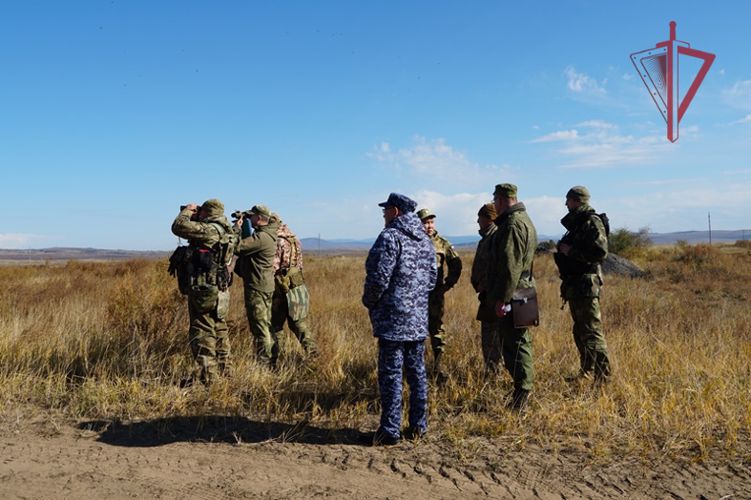 Росгвардейцы приняли участие в учениях на приграничной территории в Бурятии