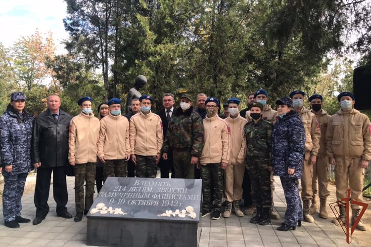 Росгвардейцы приняли участие в патриотических мероприятиях, посвященных 78-й годовщине освобождения Кубани от немецко-фашистских захватчиков