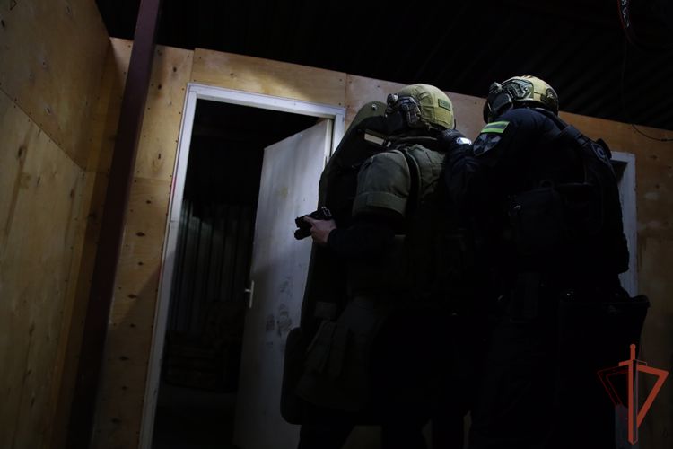 Челябинских журналистов познакомили со службой СОБР Росгвардии (видео)