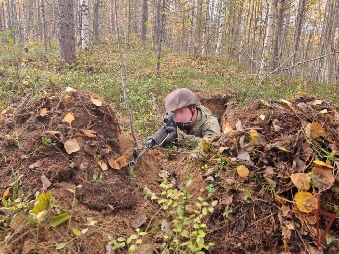 Комплексные полевые занятия проведены с личным составом отряда спецназа «Ратник» Росгвардии