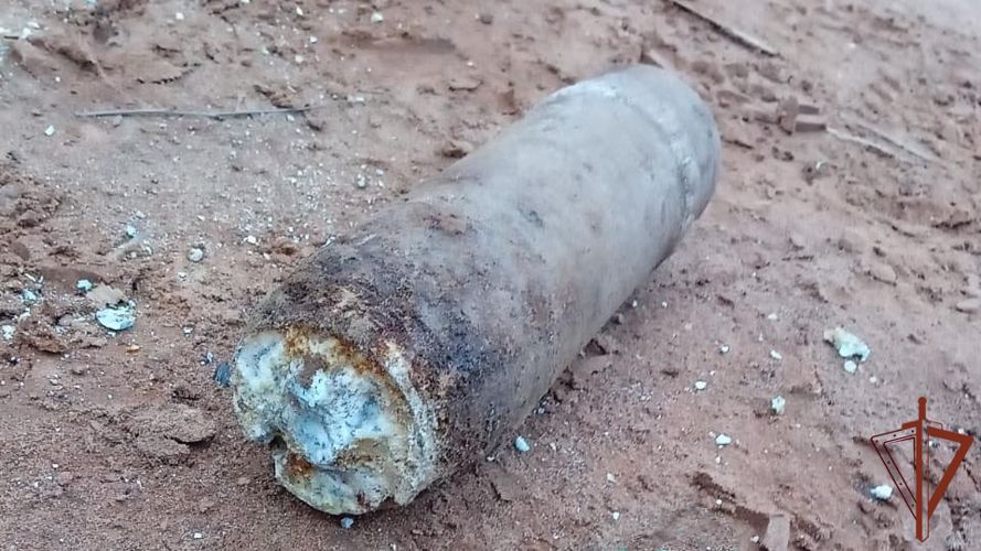 В Кирове взрывотехниками ОМОН Росгвардии уничтожили снаряд времен Первой мировой войны