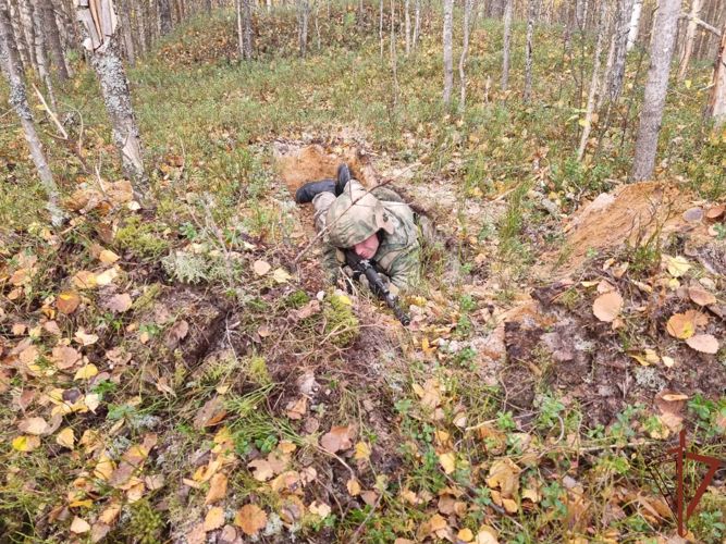 Комплексные полевые занятия проведены с личным составом отряда спецназа «Ратник» Росгвардии