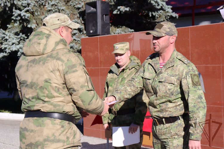В Кабардино-Балкарии отметили годовщину образования воинской части Росгвардии