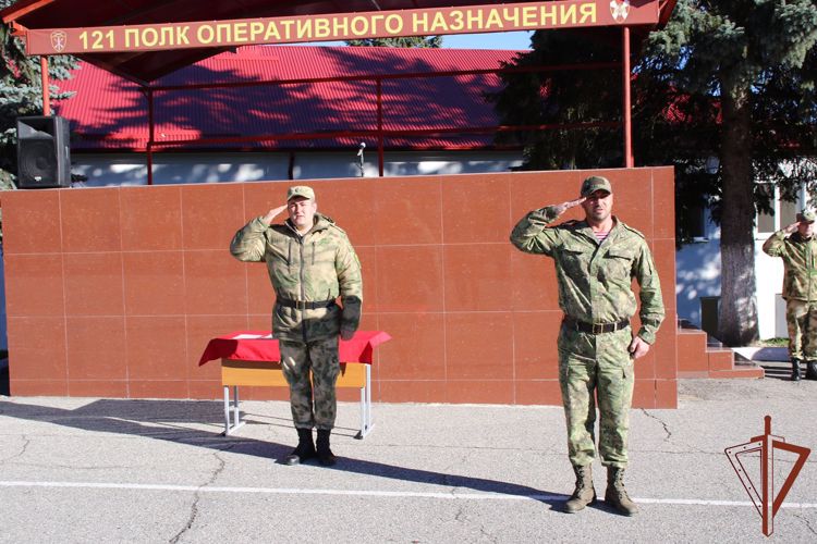 В Кабардино-Балкарии отметили годовщину образования воинской части Росгвардии 