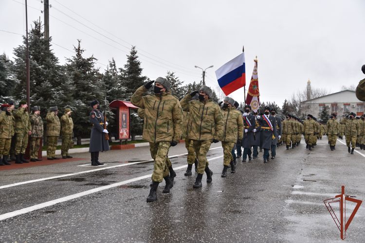 Грозненская бригада Росгвардии отмечает годовщину образования