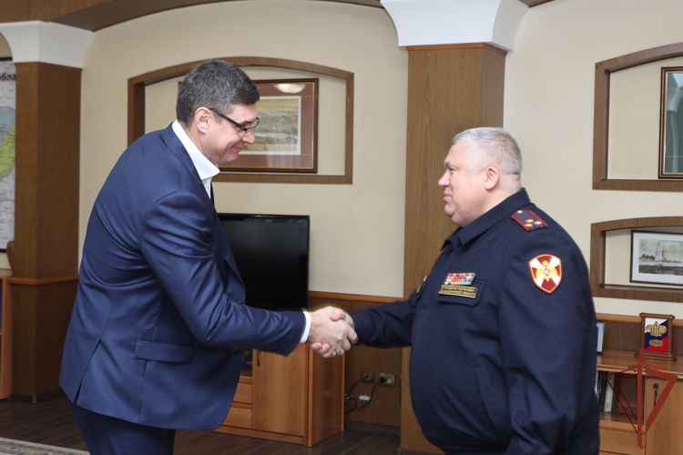 Во Владимире прошла рабочая встреча начальника регионального управления Росгвардии с врио главы региона