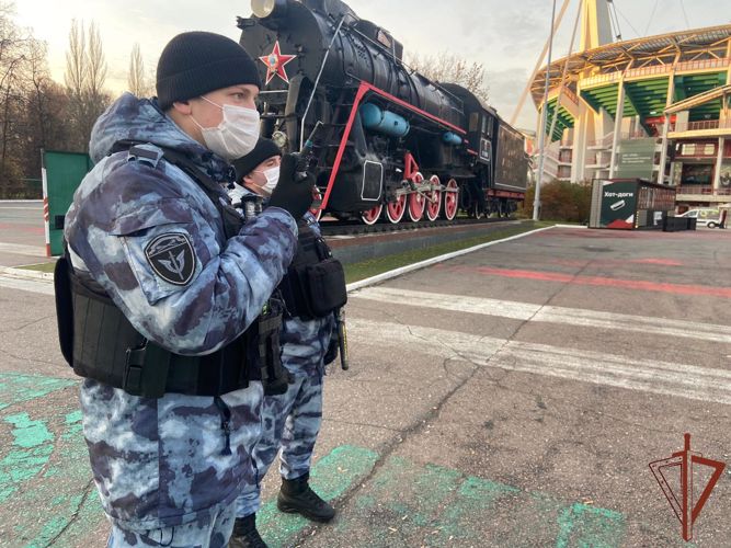 Росгвардия обеспечила правопорядок на матче «Локомотив» - «Лацио»