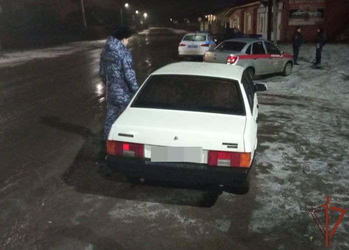 В Тамбовской области росгвардейцы задержали нетрезвого водителя