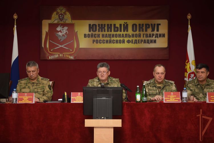 Оперативный сбор руководящего состава Южного округа Росгвардии завершился в Ростовской области