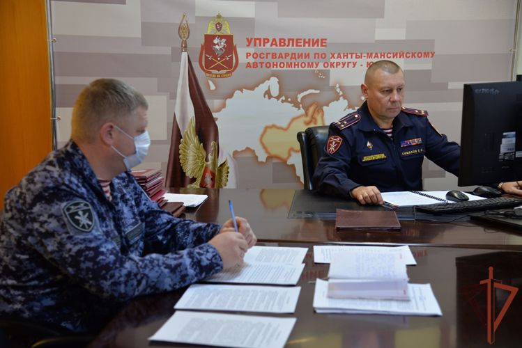 Начальник югорского управления Росгвардии принял участие в заседании регионального оперативного штаба