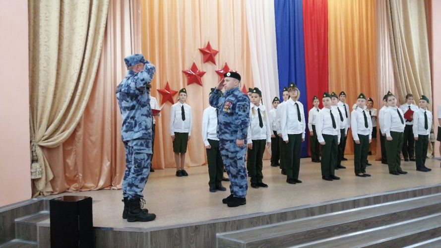 Подшефные Росгвардии ученики воркутинских школ прошли посвящение в кадеты