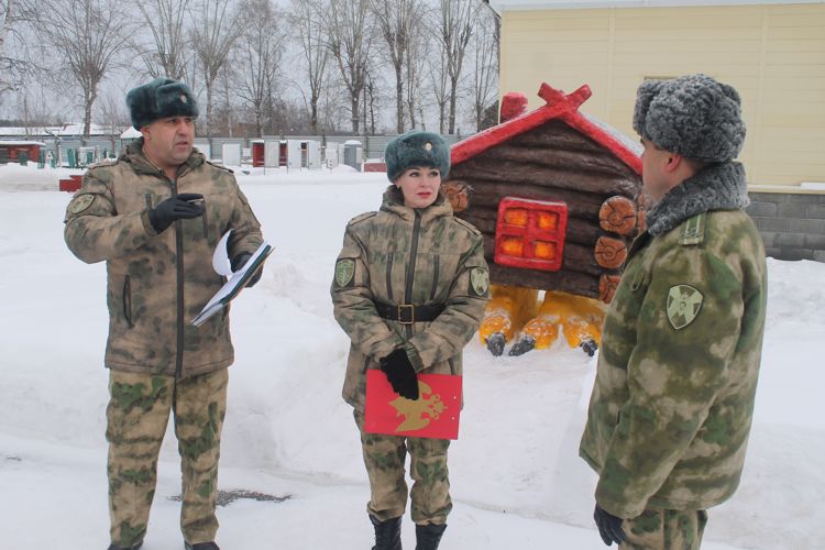 Конкурс снежных фигур состоялся в Северском соединении Росгвардии