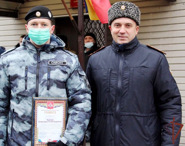 Новочеркасский ОМОН Росгвардии отметил 28-летие