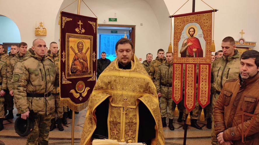 Молебен в честь Александра Невского состоялся в главном храме Росгвардии 