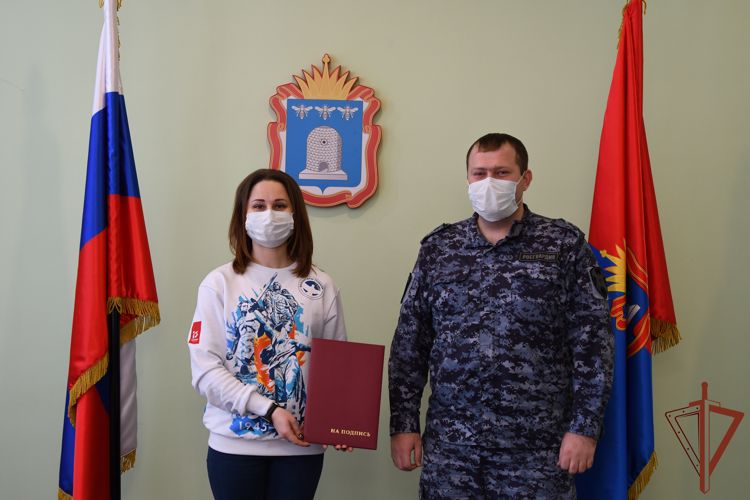 Росгвардия подписала соглашение о сотрудничестве с тамбовским представительством «Волонтёров Победы»