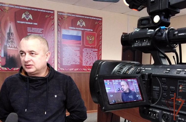 О службе в курганском СОБР Росгвардии журналистами региональной телекомпании подготовлен сюжет (видео)