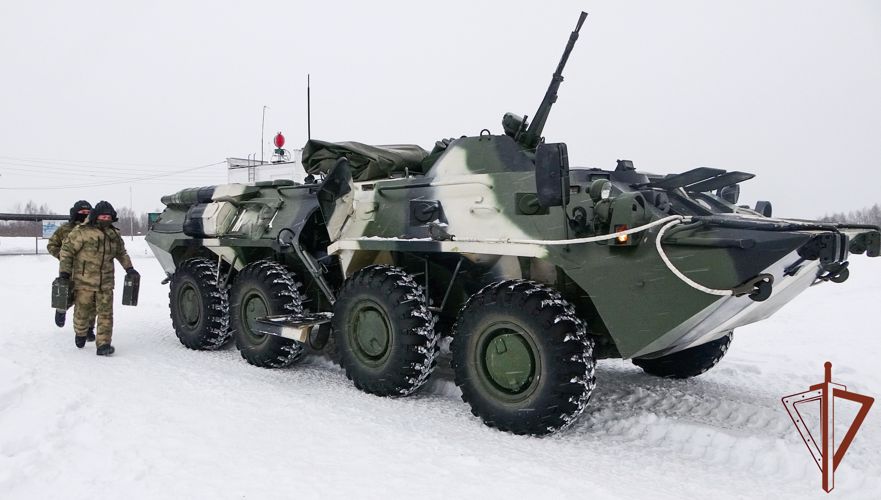 В Центральном округе Росгвардии прошли сборы специалистов коллективного оружия (видео)