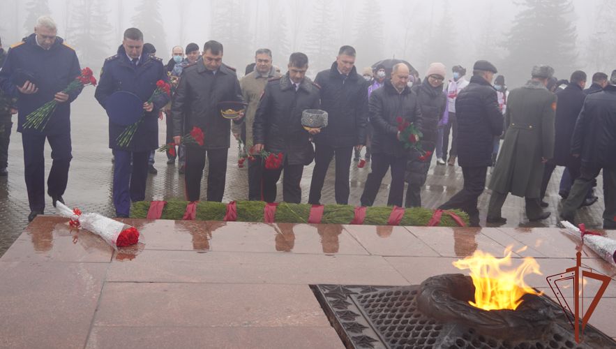 В Приволжье росгвардейцы приняли участие в памятных мероприятиях в День защитника Отечества