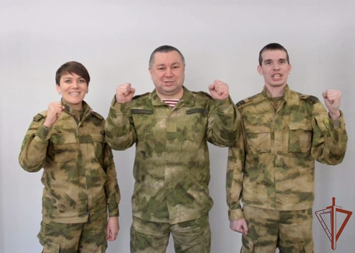 Росгвардейцы в Зауралье присоединились ко всероссийской ведомственной акции в поддержку олимпийцев - «За наших держим кулаки» (видео)