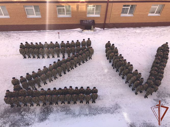 Курсанты Пермского военного института Росгвардии присоединились к акции «Zа мир»