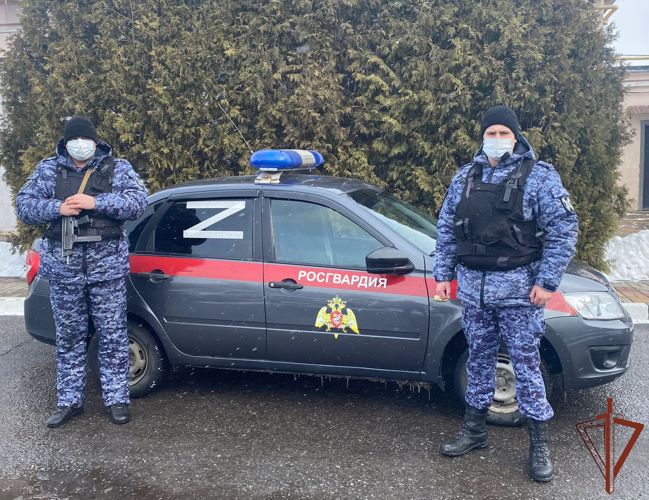 В Белгородской области служебный автотранспорт Росгвардии вышел на маршруты патрулирования с символом  Z 